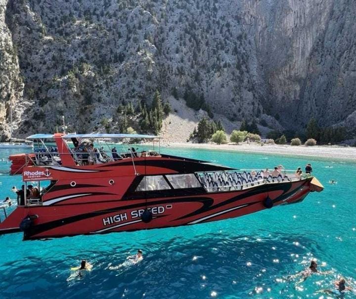 Express Boat to Kolymbia to Symi with swim stop