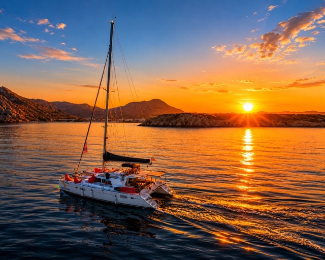 Catamaran sunset cruise